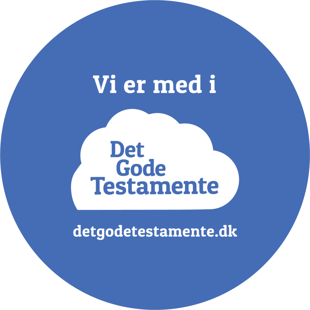 Logo der tilkendegiver at Dansk Blindesamfund er med i Det Gode Testamente