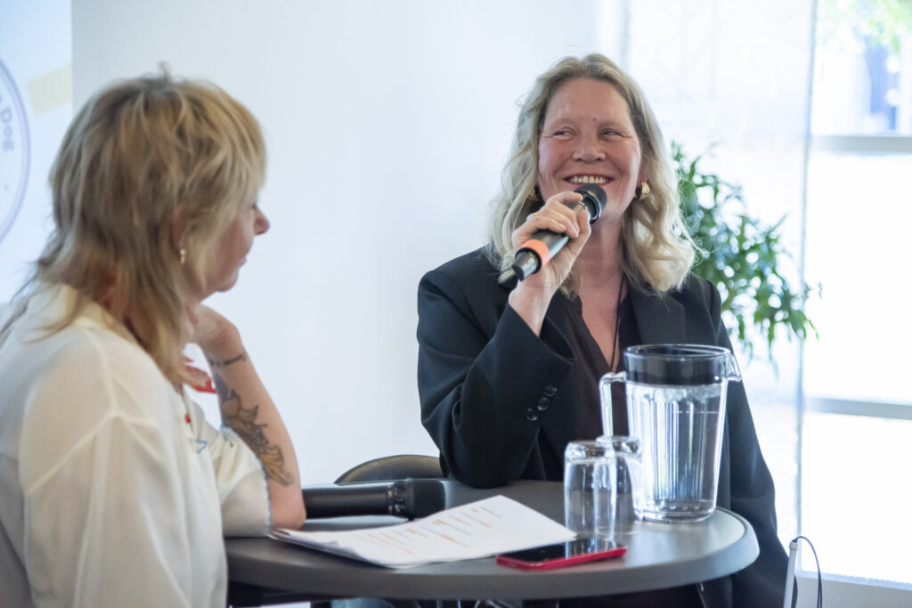 Christel Sonne interviewes af Puk Elg&aring;rd 