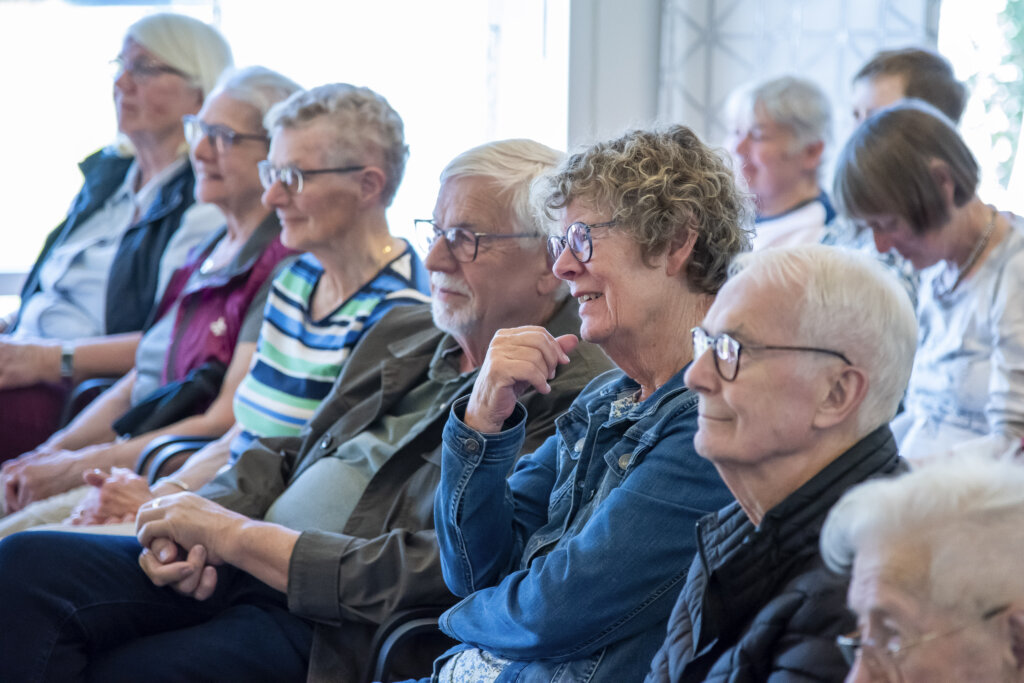 N&aelig;rbillede af publikum