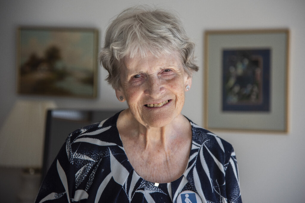 Portræt af smilende Gretchen